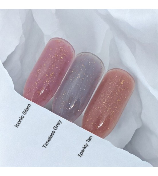 Gold Foil Timeless Grey Builder Gel