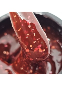 Marble Gold Deep Crimson Builder Gel