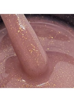 Gold Foil Sparkly Tan Builder Gel