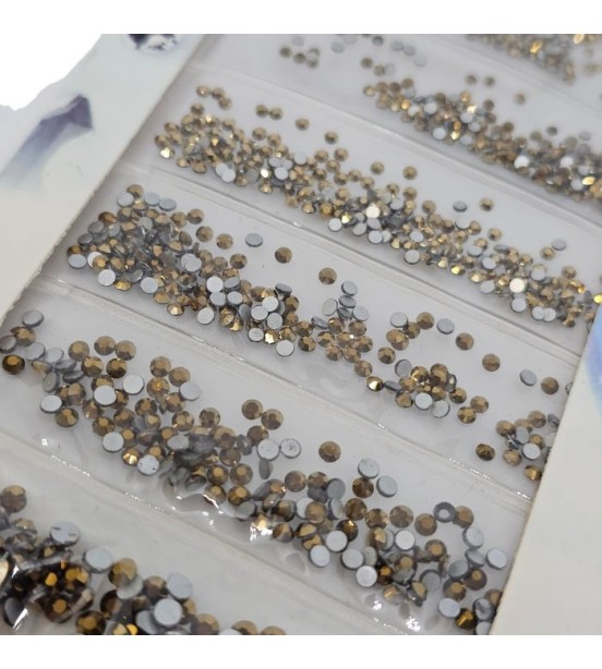 Set cristale 6 mărimi auriu